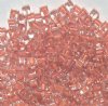 50g 3x3mm Crystal Lined Light Orange Tiny Cubes